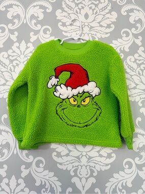 💫10/$25 • The Grinch Sherpa Pullover Sweater